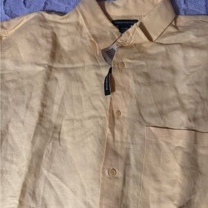 Vade-Marre Men's Light Yellow Casual Shirt
